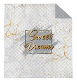 Prehoz na posteľ Sweet Dreams mramor white 170/210