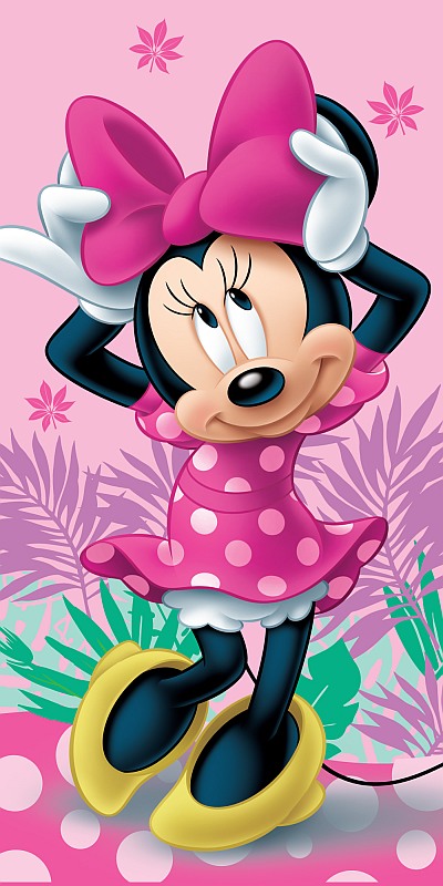 Osuška Minnie pink 02 70/140