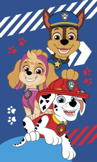 Detský uterák Paw Patrol blue 50/30